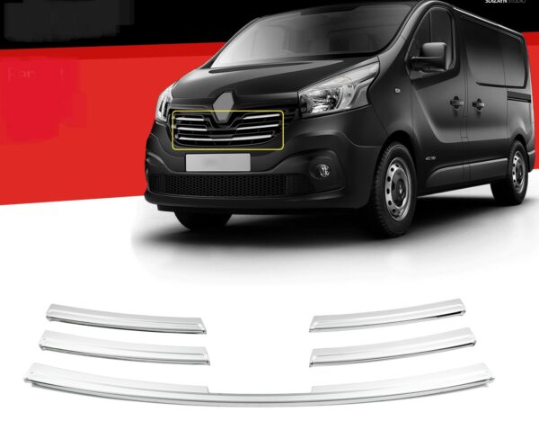 Grilleiste Blenden Kühlergrill Leisten für Renault Trafic III ab 2019 – Bild 7