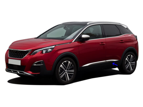 Seitenleisten Türleisten Zierblende Edelstahl für Peugeot 3008 II – Bild 22