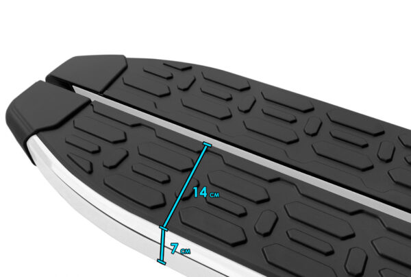 EVO Alu Chrom Trittbretter Schweller Seitenschweller für VW T5 T6 kurze – Bild 5