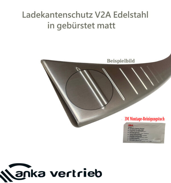 Gebürstet Ladekantenschutz Edelstahl fürFord Mondeo IV Turnier 2007-12/2010 – Bild 6