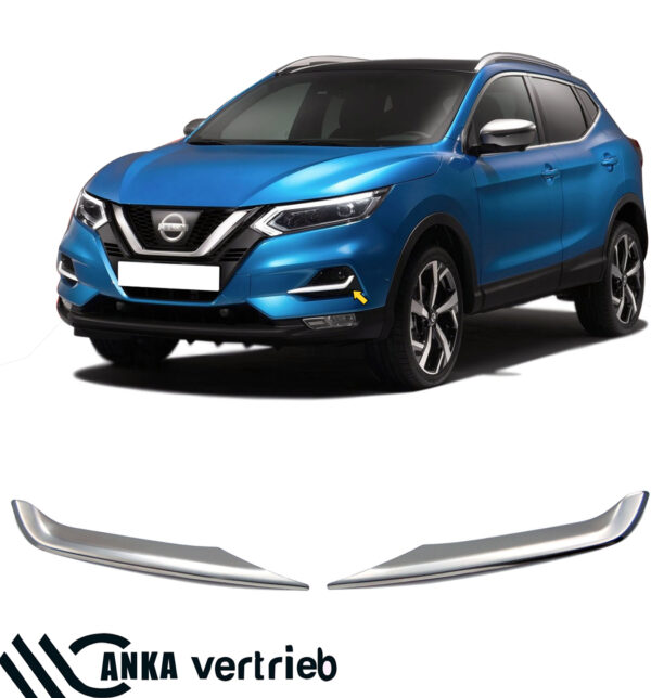 Nebelscheinwerfer Leiste Edelstahl für NISSAN QASHQAI II Facelift – Bild 15