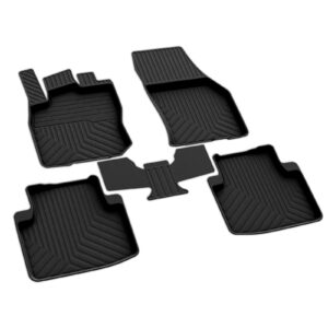 Gummi Fußmatten Automatten Gummi Schwarz für VW Tiguan III CT1 Ab Bj.2024