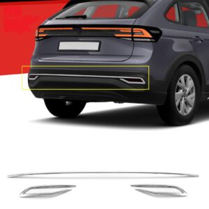 Chrom Reflektor Blenden Edelstahl 3-tlg für VW Taigo Typ CS1 ab Bj. 2021