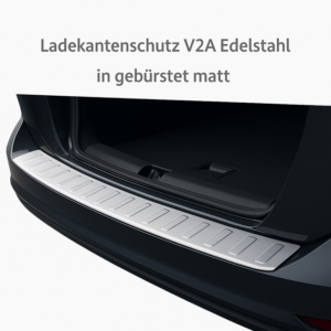 Ladekantenschutz Edelstahl mit Abkantung für VW TOURAN II 5Tab Bj. 2015 (Passt nicht R-Line)